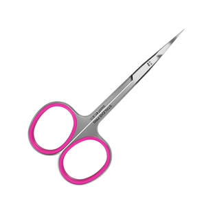 Ciseaux à cuticules professionnels en métal incurvés et affûtés avec lames en acier inoxydable pour le soin des ongles - Product Image 1