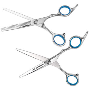 Juego de Tijeras de Acero Inoxidable para Cortar y Entresacar Cabello, para Barbería, Peluquería y Salón de Belleza - Product Image 4