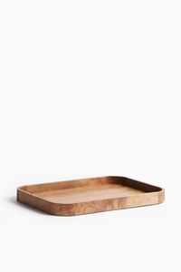 Plateau de service carré en bois d'acacia, design classique, produit très vendu, plateau de haute qualité, idéal pour la maison et l'hôtel - Product Image 2