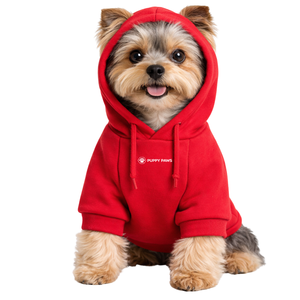 Sudadera con Capucha para Perros y Dueños, Conjunto a Juego, Sudadera Cómoda y Elegante para Mascotas y Humanos, Color Rojo Carmesí - Product Image 5
