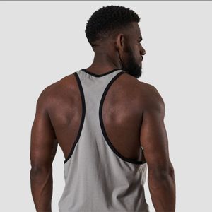 Vintage Washed Men's Polyester/Cotton Breathable Quick Dry Crew Neck Tank <b>Top</b> Acid Wash Streetwear Muscle Tee <b>Distressed</b> Edge - Product Image 5
