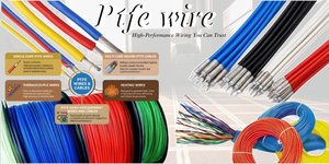 Câbles de chauffage en cuivre toronné isolés au PTFE, homologués industriellement 750V/600V, multi-positions, gainés de ruban, frittés, 24 AWG - Product Image 2