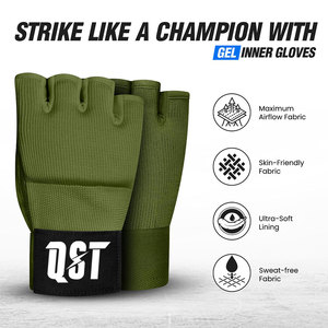 Guantes Interiores de Boxeo de Uso Profesional, Ligeros, con Correa de Muñeca Ajustable, Cierre de Gancho y Bucle Antideslizante, para Entrenamiento y Práctica de Boxeo - Product Image 6