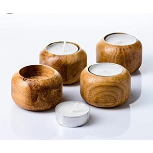 Acacia Wooden Candle <b>Holders</b> Wholesale | Natural Handcrafted <b>Tea</b> <b>Light</b> <b>Holders</b> - Product Image 1