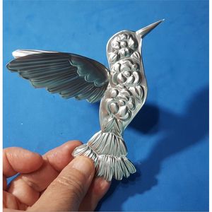 Décoration murale artisanale en métal Cœur Sacré mexicain, en étain perforé embossé argent antique, Hojalata, Cœur Sacré ExVoto Milagro - Product Image 4