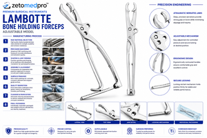 เครื่องมือผ่าตัดกระดูกสะโพกแบบแมนนวล ZETOMEDPRO MA-Hip-626 Mini Hohmann Retractor - Product Image 6