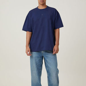 Nueva Llegada: Camisetas Ringer de Algodón 100% para Hombre, 250GSM, Hombro Caído, Ajuste Holgado, Estilo Urbano con Letras Personalizadas del Nombre de la Marca - Product Image 2