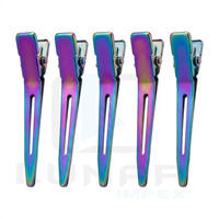 Kit d'outils pour extensions de cheveux, pinces en acier inoxydable de haute qualité, amélioration des performances, logo personnalisé multicolores arc-en-ciel