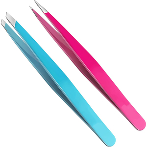 ชุดแหนบสแตนเลสแบบมืออาชีพสำหรับตกแต่งคิ้ว ตรง แม่นยำ ใช้ถอนขนคิ้ว ขนตา ต่อขนตา รุ่น 2026 - Product Image 1