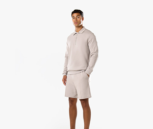 Conjunto de 2 Piezas de Ropa Deportiva para Hombre, Transpirable, Camiseta y Pantalones Cortos, Manga Corta, Verano - Product Image 2