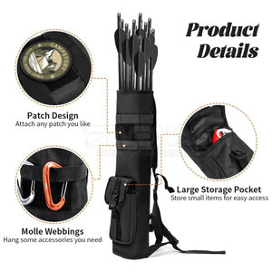 High Quality Archery Leather <b>Quiver</b> Strong Stitching Durable Material Adjustable Strap Hunting Training Outdoor Equipment - Product Image 4