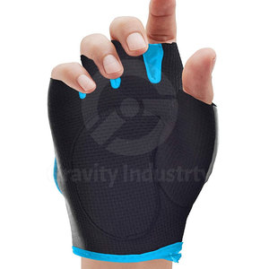 Leather Half Finger Gym <b>Gloves</b> Pro <b>Weight</b> Lifting Non-Slip Adjustable Wrist Strap Workout Fitness <b>Gloves</b> - Product Image 2