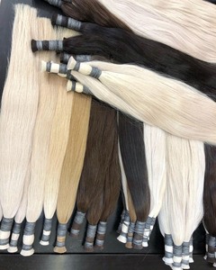 Pelo a granel precio al por mayor color personalizado 100% pelo virgen vietnamita 24 pulgadas Super doble dibujado Genius trama - Product Image 5