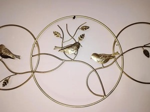 KSI KS 1902 Metal Art Deco Animal Pattern Handmade Eco-Friendly Wall Sculpture - Product Image 2