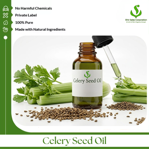 Aceite de Semilla de Apio Destilado al Vapor 100% Puro Premium para Cosméticos y Cuidado de la Piel, Envase a Granel, Para Todo Tipo de Piel, Ingrediente de Belleza Global - Product Image 1