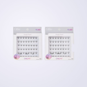 Extensions de cils volumineuses Olrio sans colle, cils individuels, paquet unique PLUS transparents courts, 2 types (choisissez 1) faux cils - Product Image 3