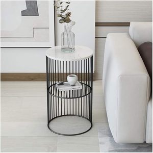 Table d'appoint en fer forgé pour balcon, idéale pour le café du matin, la lecture, la détente, l'exposition de plantes, mobilier d'extérieur pour appartement et espaces de loisirs - Product Image 4