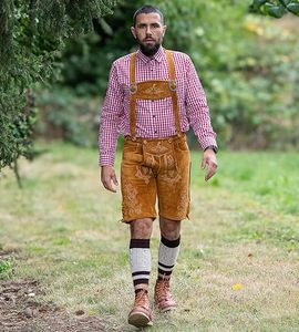 Pantalones de Cuero Bordados de Estilo Antiguo para Hombre, Talla Grande |   Pantalones Cortos de Cuero Bávaro con Aspecto Antiguo |   Hecho a Mano, Ecológico, para el Verano - Product Image 6