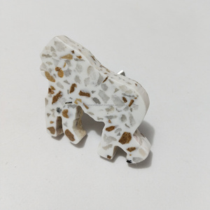 2025 tendance Terrazzo résine Animal armoire boutons Unique rustique réglable tiroir tire pour commode décor à la maison meubles de cuisine - Product Image 5