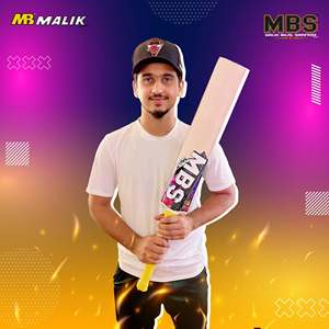Batte de cricket MBS Ews0001 Saim Ayub, qualité joueur, en saule anglais, gaucher/droitier, 40 mm, légère et durable - Product Image 3