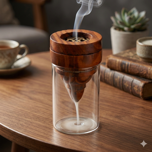 Brûleur d'encens en bois de haute qualité pour hôtel et maison, diffuseur d'aromathérapie en bois de couleur naturelle, nouveau - Product Image 1