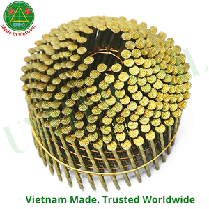Clavos para Paletas en Bobina de 1-3/4" x 0.092 con Recubrimiento Amarillo, Vástago Roscado de 15-16 Grados para Fabricación de Paletas |   Clavo en rollo - Product Image 4