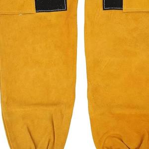 Manchons de protection pour soudeurs en cuir de vachette résistant de haute qualité, manchons de soudage en cuir croûte résistants à la chaleur - Product Image 6