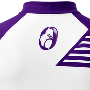 Purple White Custom <b>Cycling</b> Jersey <b>Shorts</b> Set <b>Short</b> Sleeve Full Zip Quick Dry <b>Padded</b> Bicycle Uniform Racing Training Sportswear - Product Image 4