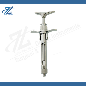 Jeringa Dental Autoaspirante Manual de Acero Inoxidable Zoha Surgico ZS-7008 OEM, Agarre Ergonómico, Certificación CE, Seguridad Clase I - Product Image 4