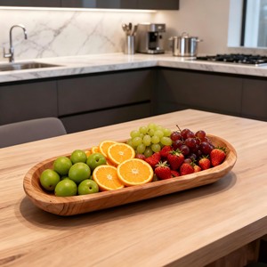 Bol à fruits aromatique en bois de cèdre artisanal, vente en gros |   Artisan de Moradabad - Product Image 1