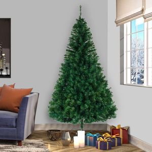 Albero di Natale Artificiale in PVC di Alta Qualità, 2,4 Metri, con 1138 Rami, Pre-Illuminato per Decorazioni Interne ed Esterne - Product Image 3
