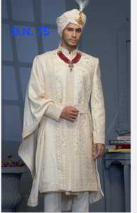 Traje de Novio, Conjunto Farma de Tela Malai de Seda Cobra, Sherwani con Acabado Lujoso, Kurta, Conjuntos de Boda, Moda Festiva Masculina - Product Image 1