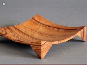 Plato Elevado de Acacia, Soporte de Madera Estilo Rústico para Exhibición en Escritorio, Base de Madera Natural Moderna - Product Image 3