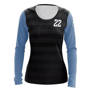 Camiseta de Voleibol Personalizada por Sublimación, Diseño Personalizado, Alta Calidad, Mangas Largas, Impresión Digital, Transpirable, Poliéster y Algodón - Product Image 2