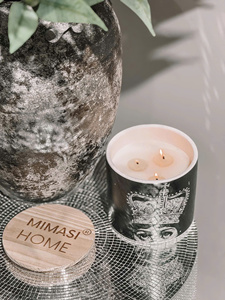 Bougeoir en céramique coulé à la main avec étiquette personnalisée Bougies parfumées en cire de coco Style moderne Décoration intérieure Cadeaux d'anniversaire - Product Image 6