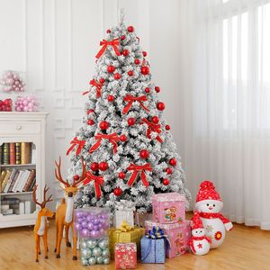 Albero di Natale Artificiale Pre-Illuminato Effetto Neve da 120 cm con 800 Rami e 300 Luci per Decorazioni Festive - Product Image 5