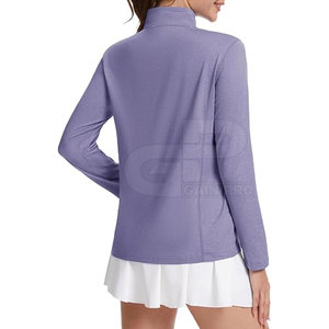Premium <b>Women</b> <b>Quarter</b> <b>Zip</b> <b>Sweatshirt</b> Featuring Elegant Athletic Style Soft Stretch Fabric For Lifestyle And Fitness Wear - Product Image 2