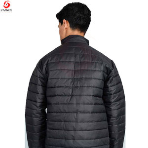 Chaqueta Acolchada con Capucha para Hombre, 100% Poliéster, Resistente al Agua, Ligera, Acolchada, Abrigo de Invierno con Aislamiento Térmico para Senderismo - Product Image 5