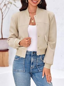 Chaqueta Bomber Blanca Personalizada para Mujer, Precio al por Mayor, Zeta Phi Beta, Tejido Sólido Antiencogimiento, Cierre de Cremallera, Largo Regular, Estilo Crop - Product Image 3