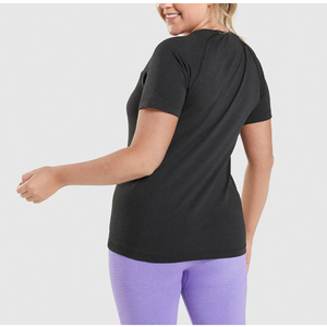 Camiseta Casual Rosa de Manga Larga para Mujer, Personalizada con Serigrafía, 95% Algodón Peinado, 5% Spandex, Ajuste Delgado y Alta Elasticidad - Product Image 3