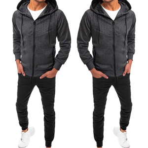 Survêtements d'hiver décontractés pour hommes avec logo personnalisé, vente en gros, vêtements de sport vierges pour le jogging, la course et la gym, 100% coton respirant, tricotés - Product Image 3
