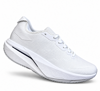 Chaussures de course légères en maille respirante, baskets à semelle épaisse amortissante, chaussures de sport pour la marche sur route, vente en gros