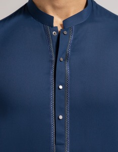 Elegante Shalwar Kameez Tradicional Indio de Algodón de Alta Calidad para Hombre |   Ropa para Fiestas y Eventos de Boda Sin Arrugas - Product Image 5