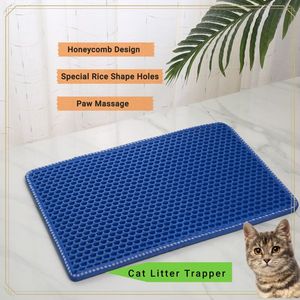 A forma di MiLi, Design antigraffio, doppio strato, 21 \ "X 14 \", lettiera per gatti blu impermeabile per urina e facile da pulire, lettiera per accessori - Product Image 6