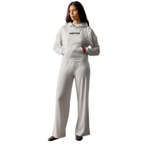 Conjunto Deportivo de Dos Piezas para Mujer, Sudadera con Capucha y Pantalones Acampanados, Corte Regular, Estilo Casual, Etiqueta Personalizada, OEM, ODM, Ropa Femenina - Product Image 1