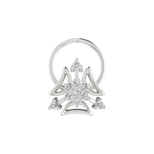 Piercing Nasal Étnico de Oro de 14K con Diamante de 0.07 Quilates, Color HI, Claridad VS-SI, Joyería Fina - Product Image 3
