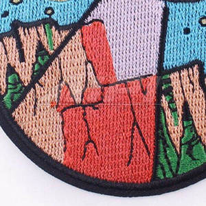 Custom 3D Embossed Rubber PVC <b>Sew</b>-<b>On</b> <b>Patches</b> with Nonwoven Felt Fabric for Clothing - Product Image 6