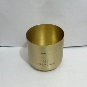 Luxury Mirror <b>Polished</b> Brass Candle Jar with Lid Golden Metal Candle Vessel for Scented Candles and Home Decoration Wholesale - Product Image 6