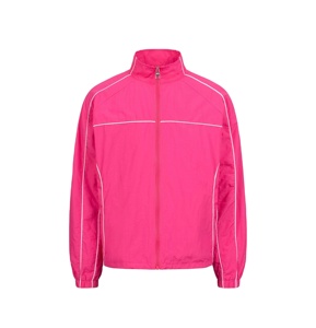 Best Selling Men's Windbreaker <b>Pink</b> <b>Tracksuit</b> Set Full Sleeve Drawstring Closure Sporty Style Regular Fit Lightweight Polyester - Product Image 2