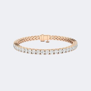 Luxury 7.65 CTW Round Brilliant Cut Lab Grown Diamond <b>Bracelet</b> For Women Gold Wedding Anniversary Jewelry 9K 14K 18K Solid Gold - Product Image 1